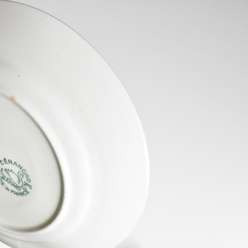 Vintage Dessert Plate, Saint-Amand Ceranord, Flower & Relief D