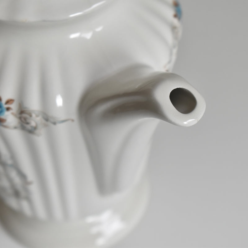 Vintage Coffee Pot Olssy Mulandellu Roses bleues