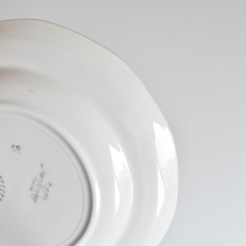 Vintage Dessert Plate, Digoin & Sarreguemines 9123 H
