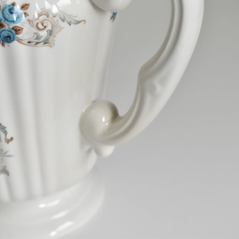 Vintage Coffee Pot Olssy Mulandellu Roses bleues