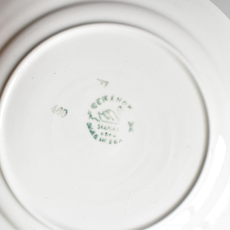 Vintage dessert plate, Saint-Amand Ceranord, flower and relief, E
