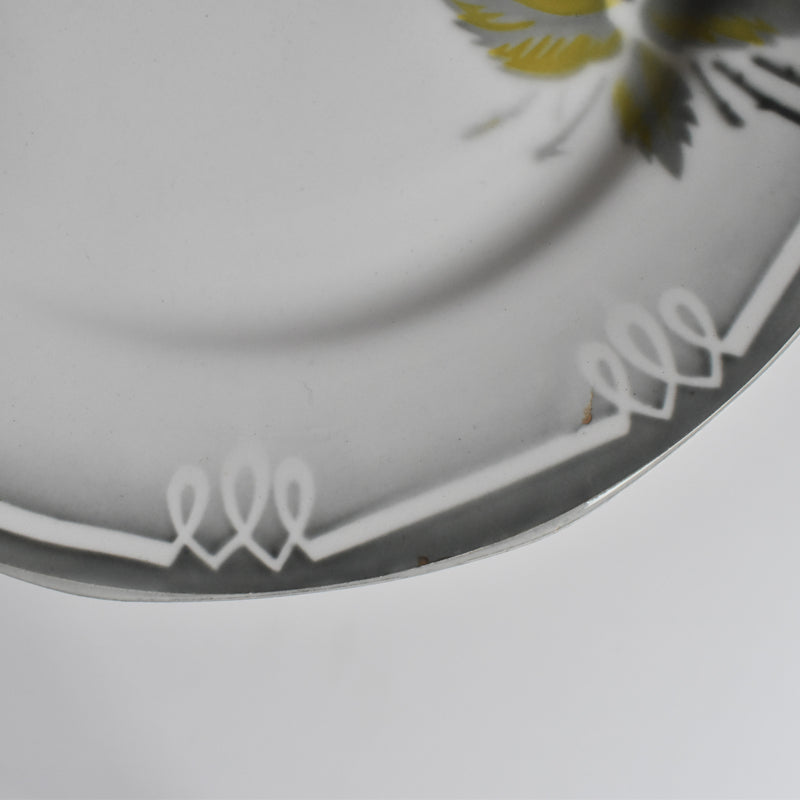 Vintage plate, Digoin & Sarreguemines, Odile G