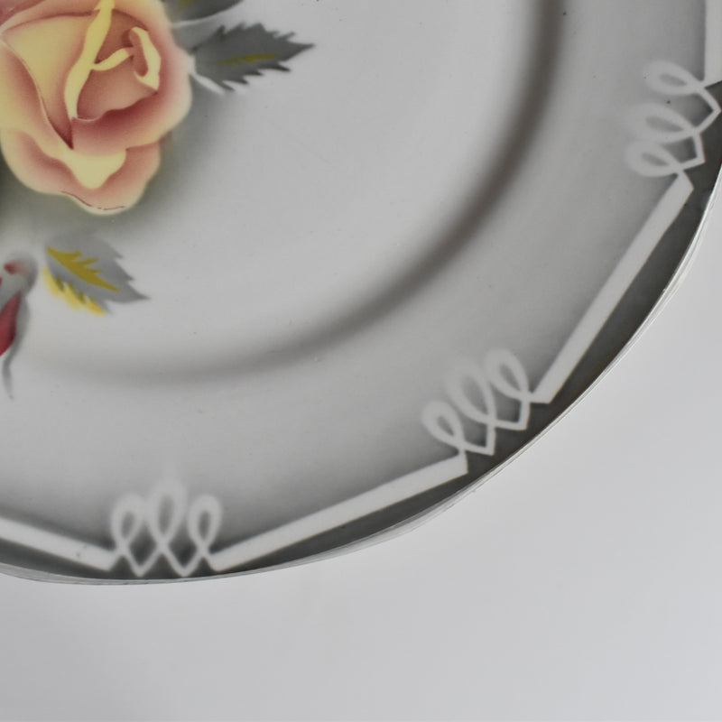 Vintage plate, Digoin & Sarreguemines, Odile G