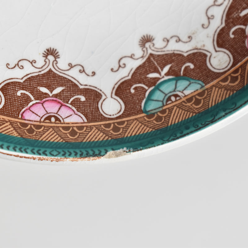 Antique Coffee Cup & Saucer, Sarreguemines, C