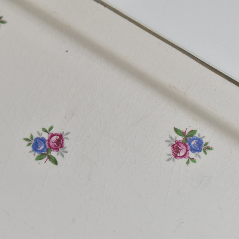 Vintage Rectangular Cake Plate, Digoin & Sarreguemines 9123