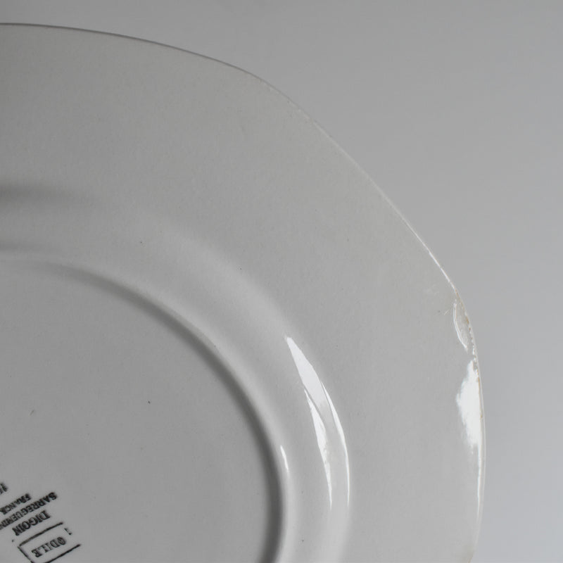 Vintage plate Digoin & Sarreguemines Odile H