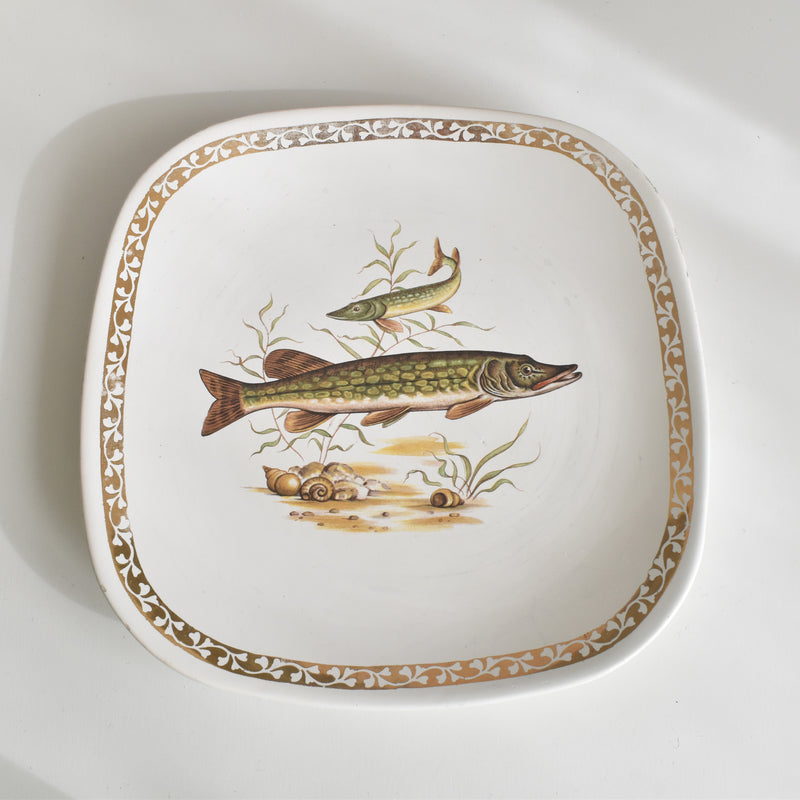 ヴィンテージプレート ロンシャン Poisson  A (ダメージあり　セール商品)