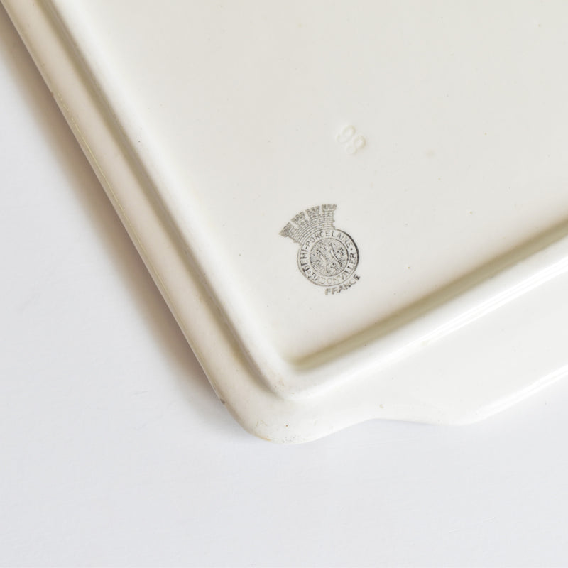 Vintage Rectangular Cake Plate, Badonviller