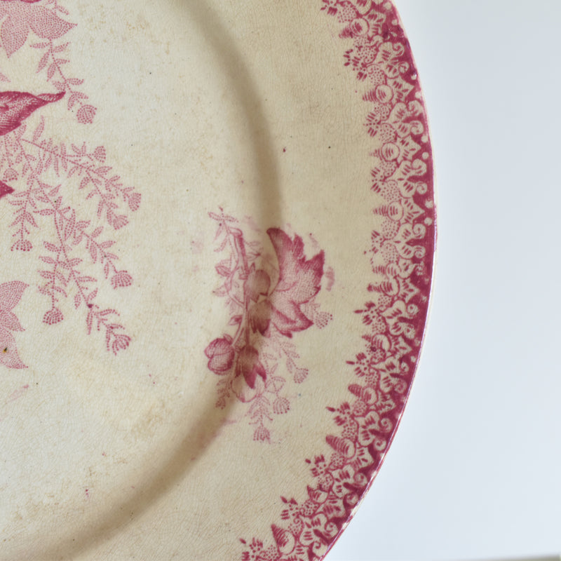 Antique plate Onan Eglantines G