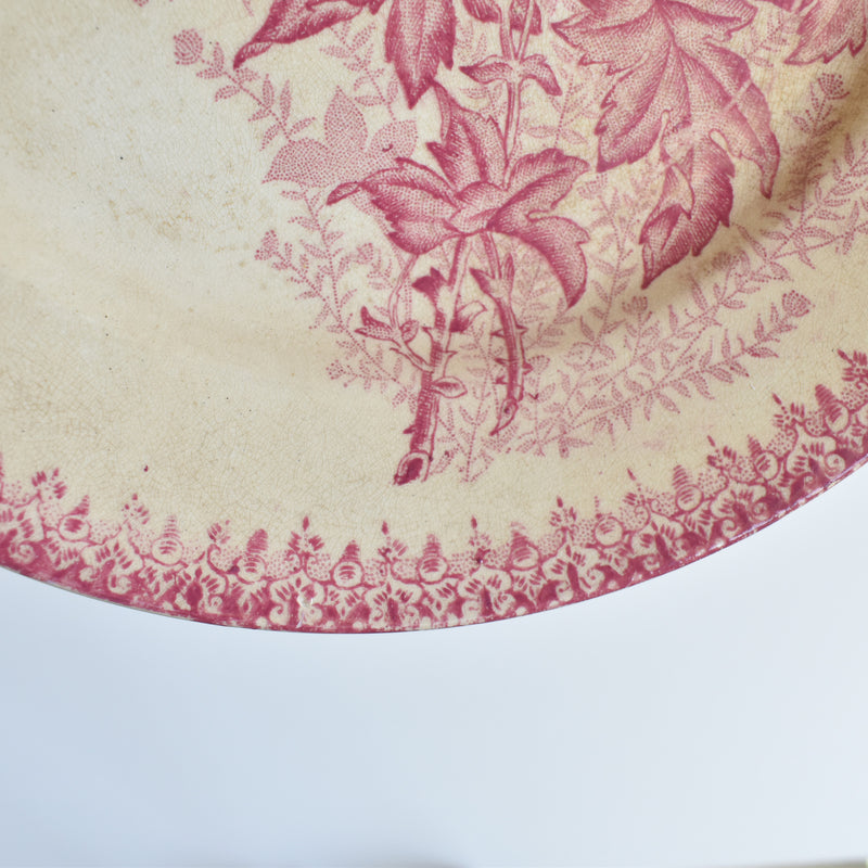 Antique plate Onan Eglantines G