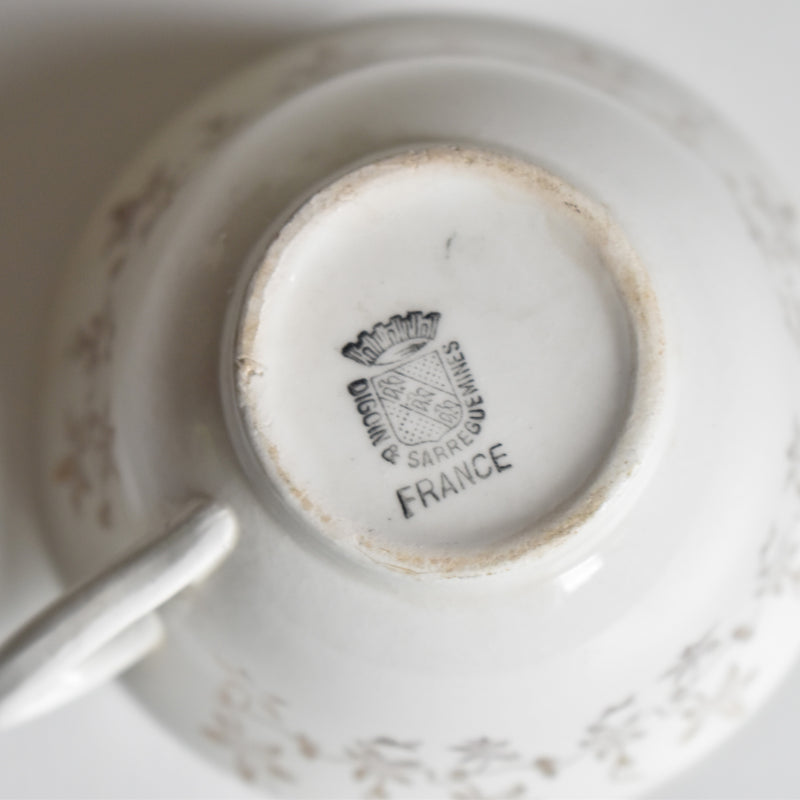 Vintage Digoin & Sarreguemines Coffee Cup B
