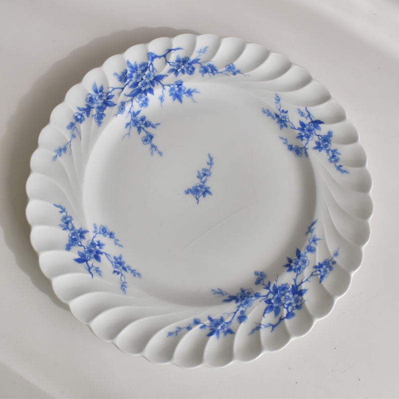 ヴィンテージプレート リモージュ アビランド Cerisier Bleu (スリジエ ブルー） (ダメージあり　セール商品)