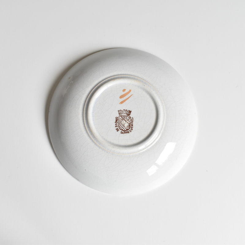 Antique Coffee Cup & Saucer, Sarreguemines D
