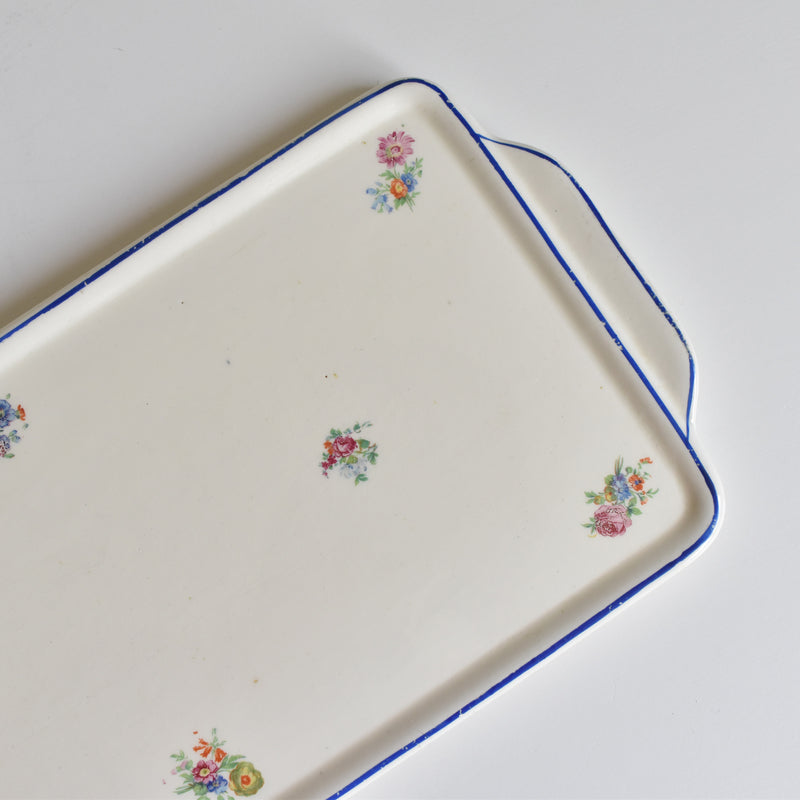 Vintage Rectangular Cake Plate, Badonviller