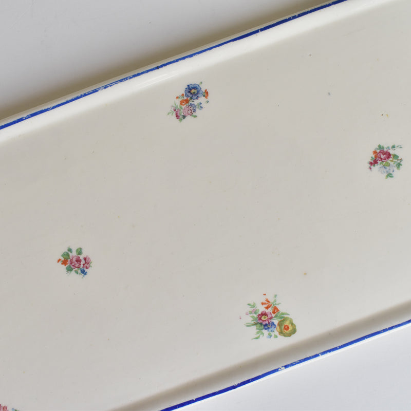 Vintage Rectangular Cake Plate, Badonviller