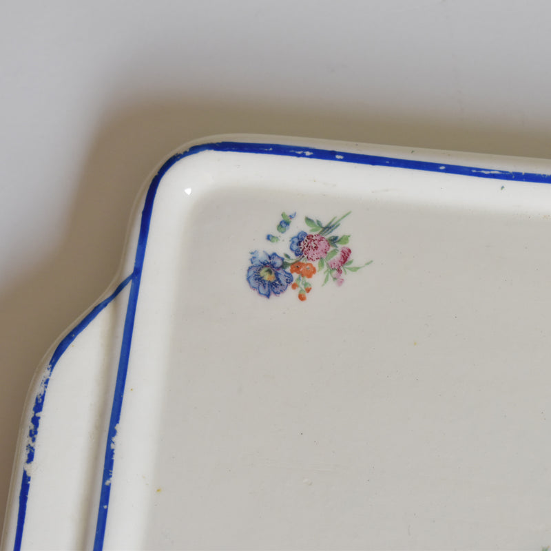 Vintage Rectangular Cake Plate, Badonviller