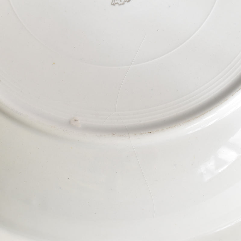 ヴィンテージ深い大皿ディゴワン＆サルグミンヌ Arabesque (アラベスク）(ヒビあり） (ダメージあり　セール商品)