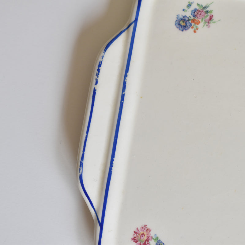 Vintage Rectangular Cake Plate, Badonviller