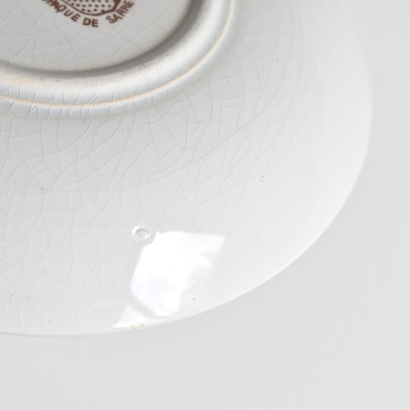 Antique Coffee Cup & Saucer, Sarreguemines D