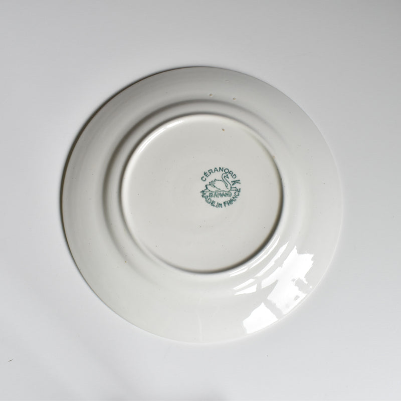 Vintage dessert plate Saint-Amand Ceranord Flower & Relief G