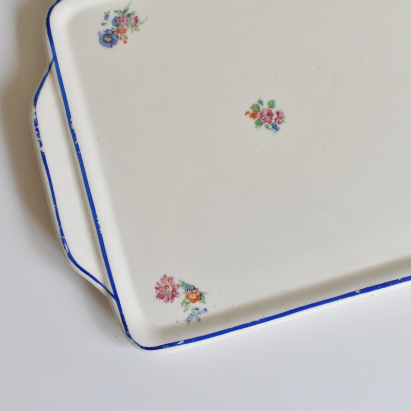 Vintage Rectangular Cake Plate, Badonviller