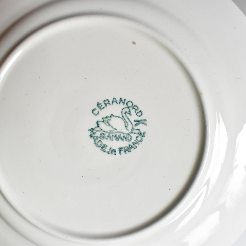 Vintage dessert plate Saint-Amand Ceranord Flower & Relief G