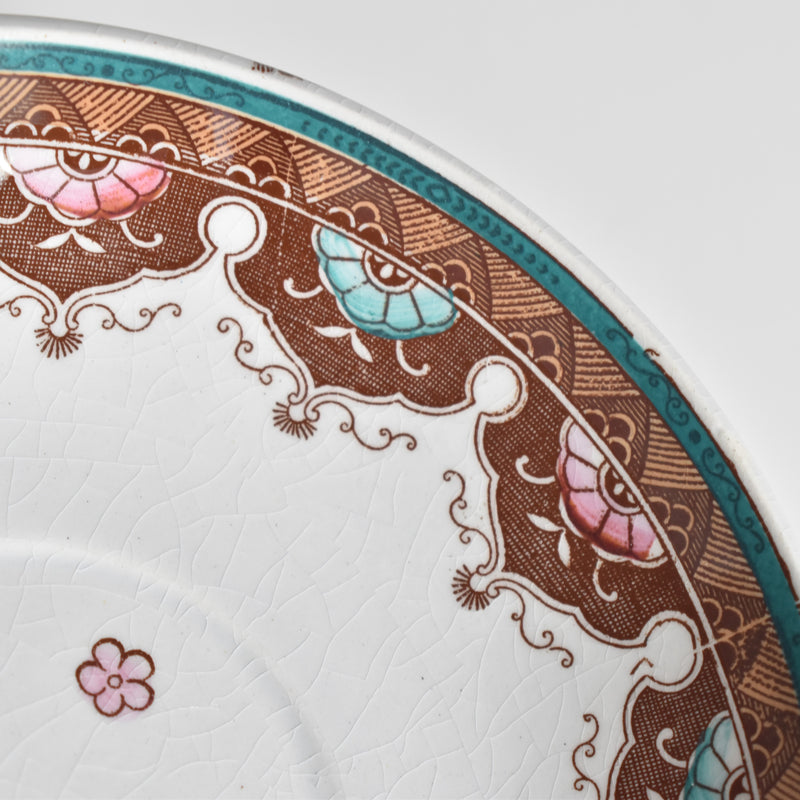 Antique Coffee Cup & Saucer, Sarreguemines D