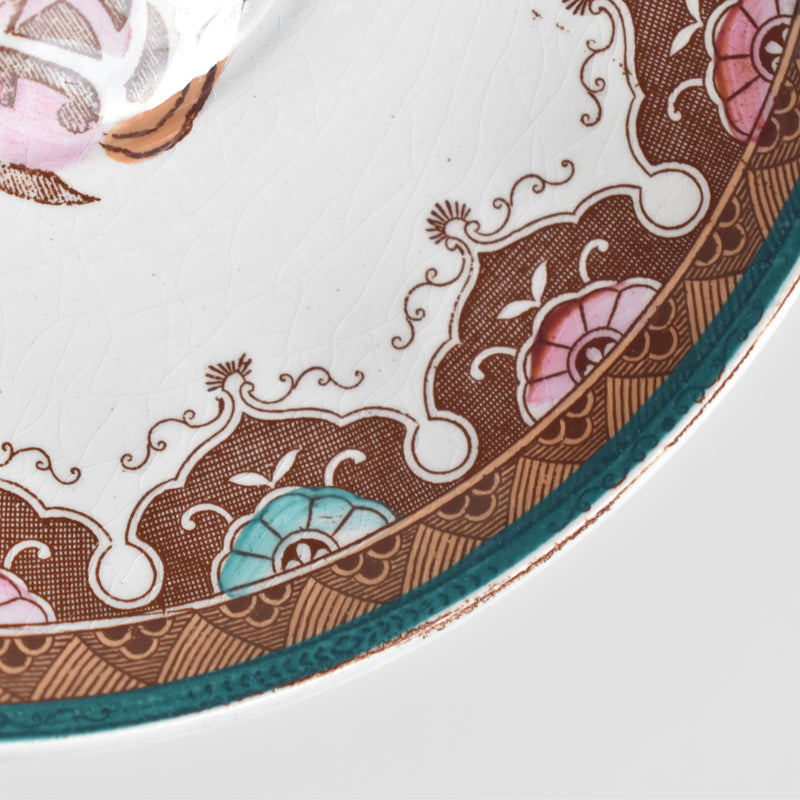 Antique Coffee Cup & Saucer, Sarreguemines D