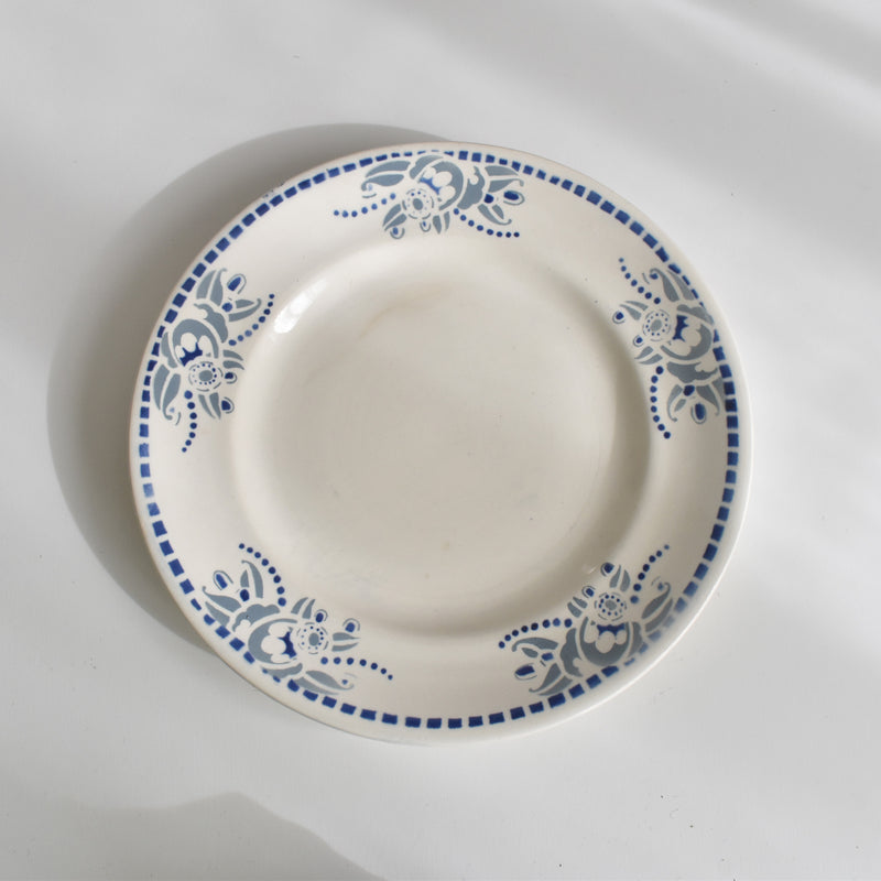 ヴィンテージプレート ロンウイー ブルーパターン (ダメージあり　セール商品)