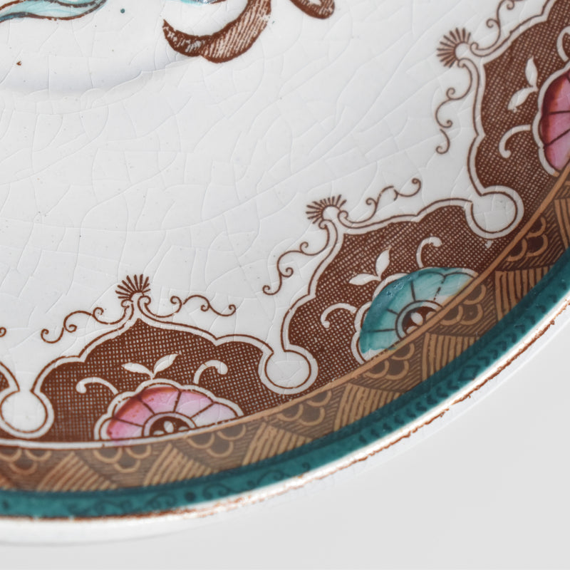 Antique Coffee Cup & Saucer, Sarreguemines D