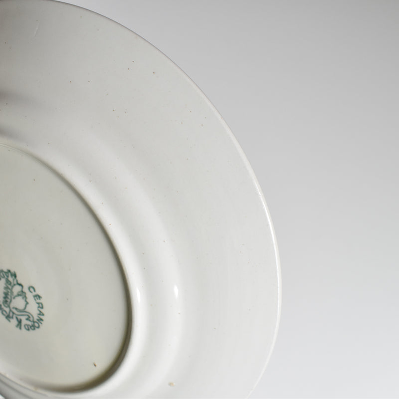 Vintage dessert plate Saint-Amand Ceranord Flower & Relief G