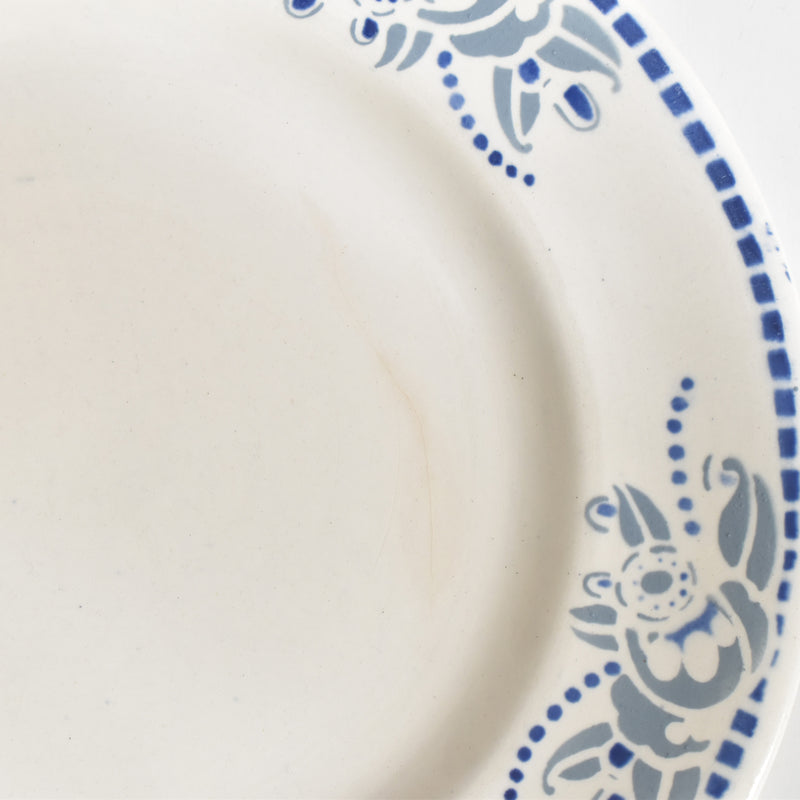 ヴィンテージプレート ロンウイー ブルーパターン (ダメージあり　セール商品)