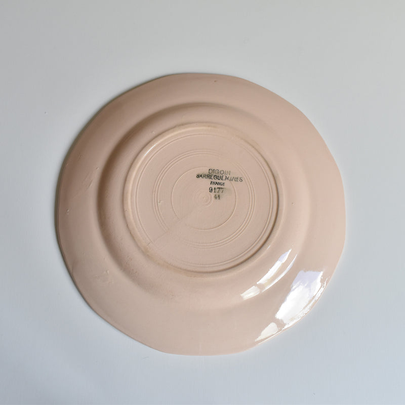Vintage Dessert Plate Digoin & Sarreguemines 9177