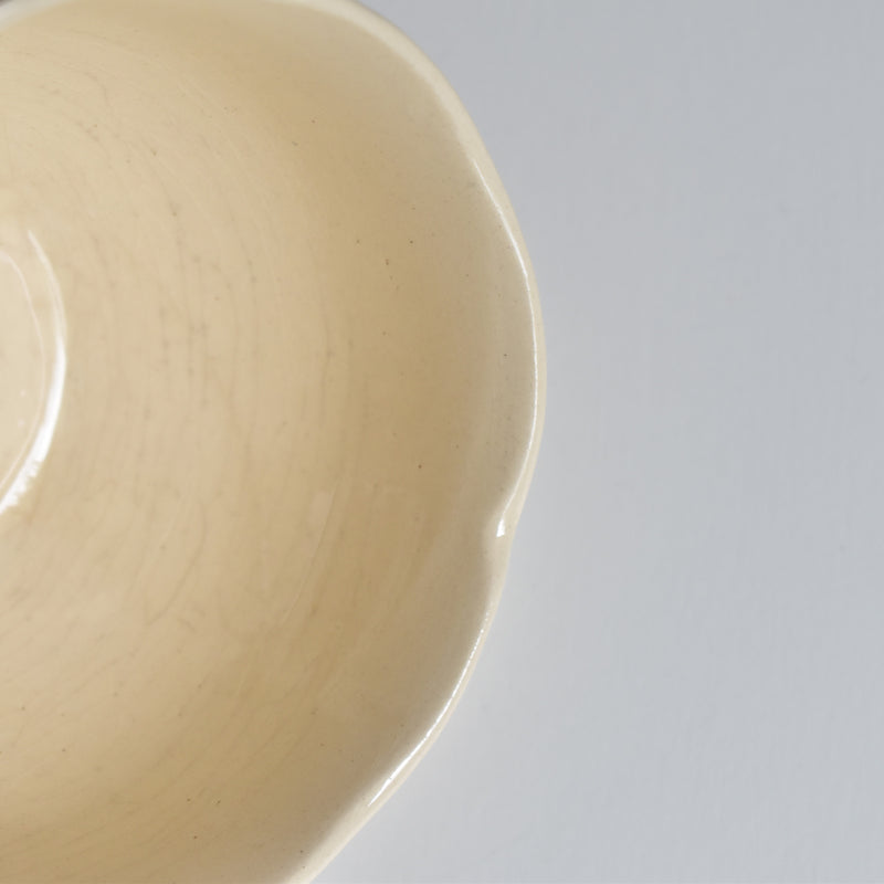 Vintage Cup & Saucer: Digoin & Sarreguemines, Ivoire, Flower Rim
