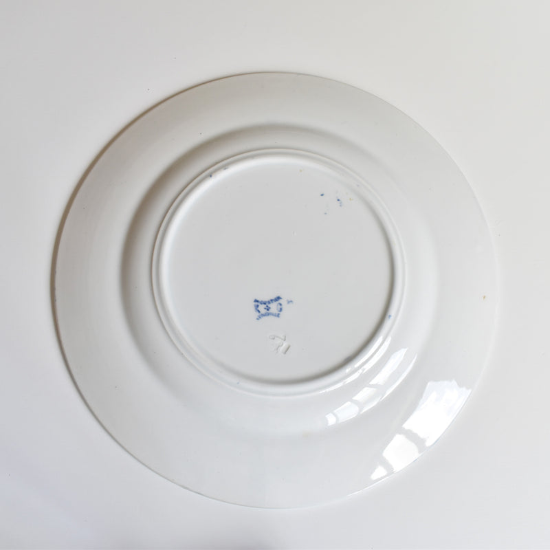 Antique Plate KG LUNEVILLE Moustier A