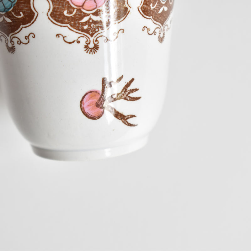 Antique Coffee Cup & Saucer, Sarreguemines D