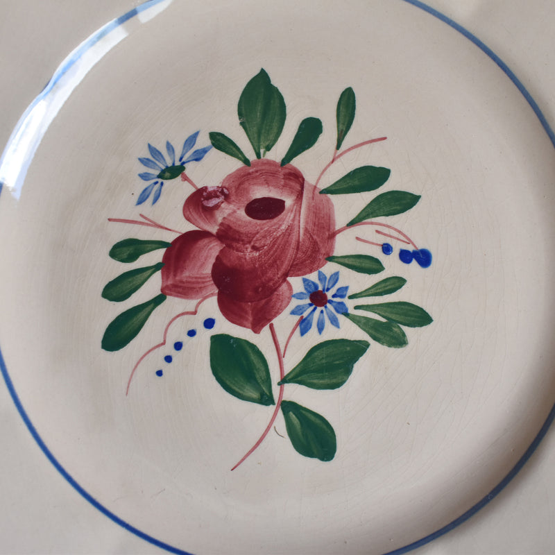Vintage Dessert Plate Digoin & Sarreguemines 9177