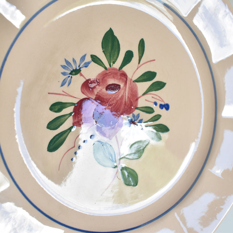 Vintage Dessert Plate Digoin & Sarreguemines 9177