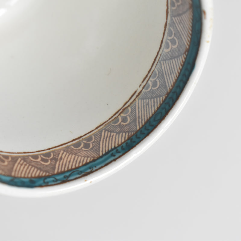 Antique Coffee Cup & Saucer, Sarreguemines D