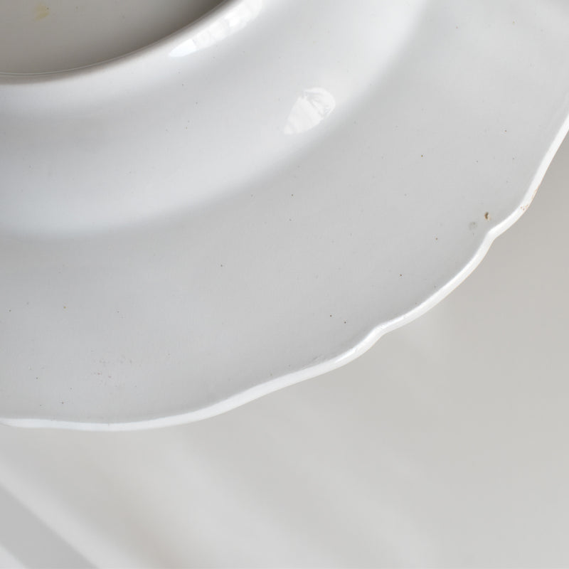 Antique Deep Plate KG Lunéville Fleurs roses A