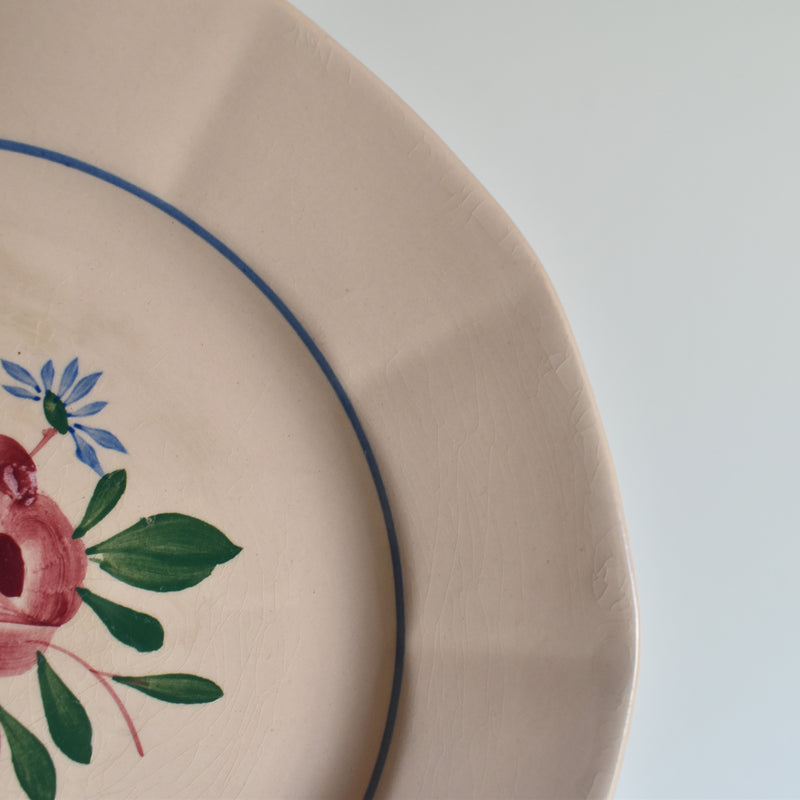 Vintage Dessert Plate Digoin & Sarreguemines 9177