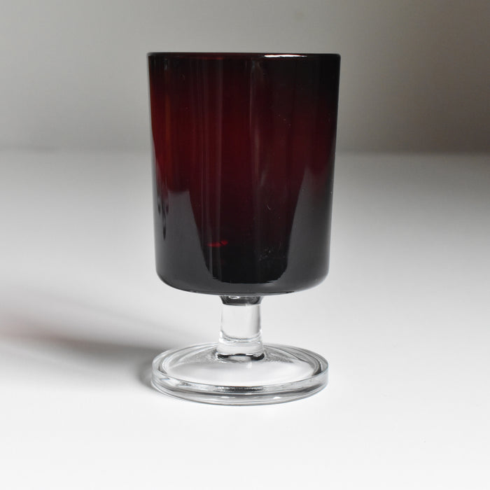 ヴィンテージワイングラス Arcoroc ruby
