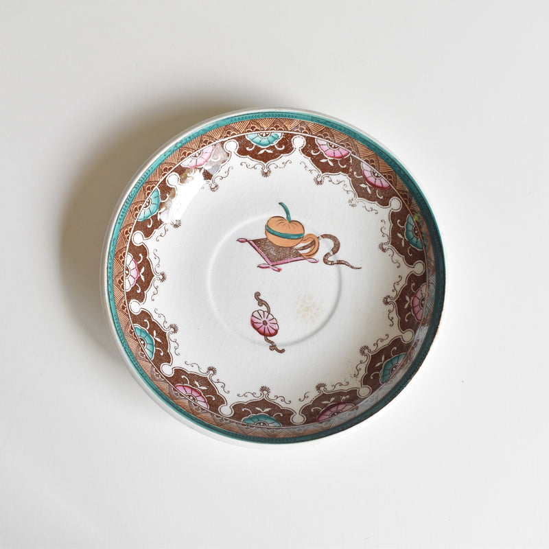 Antique Coffee Cup & Saucer, Sarreguemines E