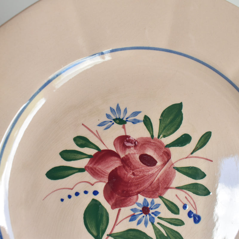 Vintage Dessert Plate Digoin & Sarreguemines 9177
