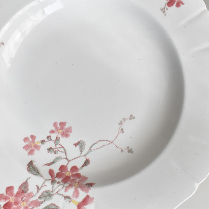 アンティーク深皿 KGリュネヴィル Fleurs roses A