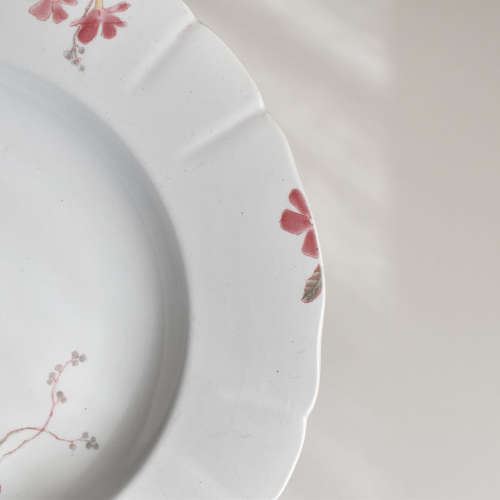 アンティーク深皿 KGリュネヴィル Fleurs roses A