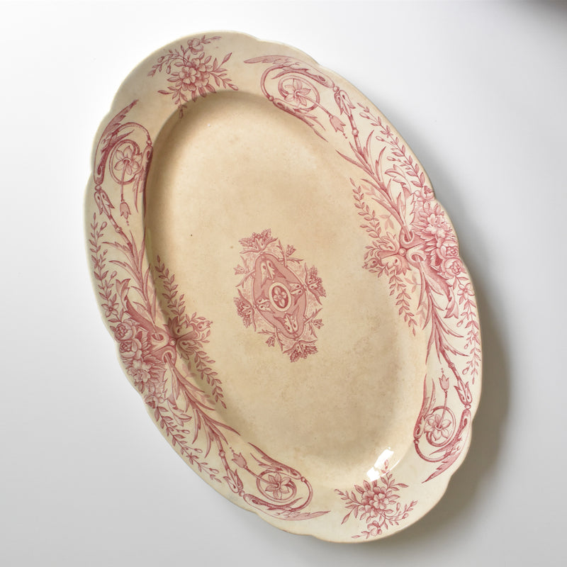 Antique Oval Platter, Pecsone, Louis XVI