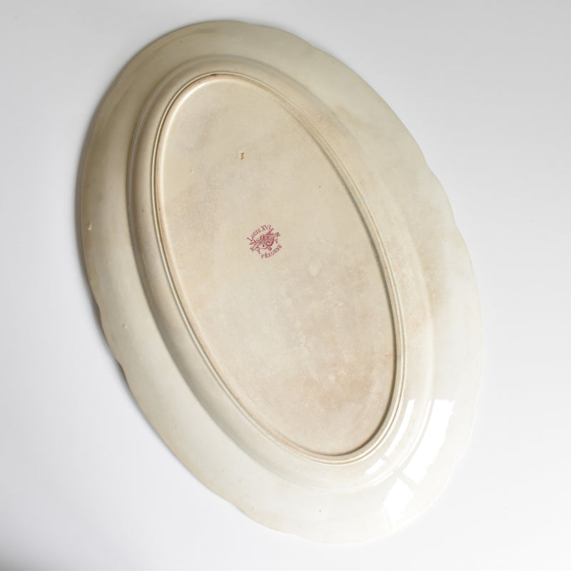 Antique Oval Platter, Pecsone, Louis XVI