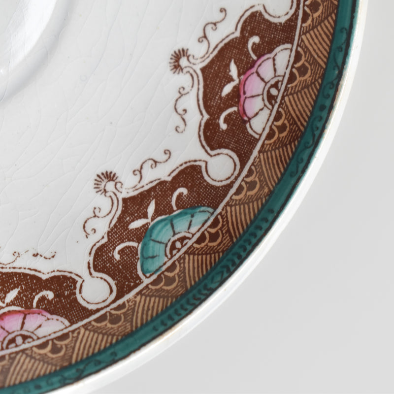 Antique Coffee Cup & Saucer, Sarreguemines E