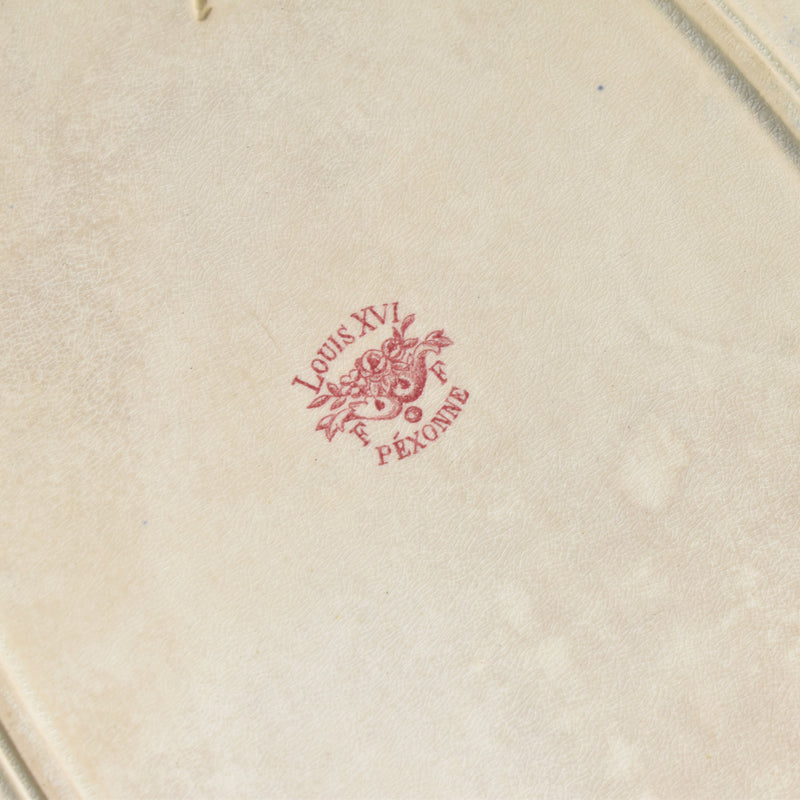Antique Oval Platter, Pecsone, Louis XVI